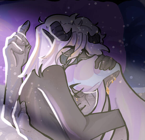 Morning Cuddles : Artfight Illustration